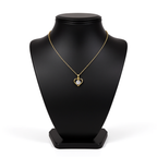 Light Luxury Temperament Real Gold Gorgeous Loving Heart Zircon Necklace For Women