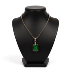Retro Personality Fashion Rectangular Pendant Geometric Simple Necklace