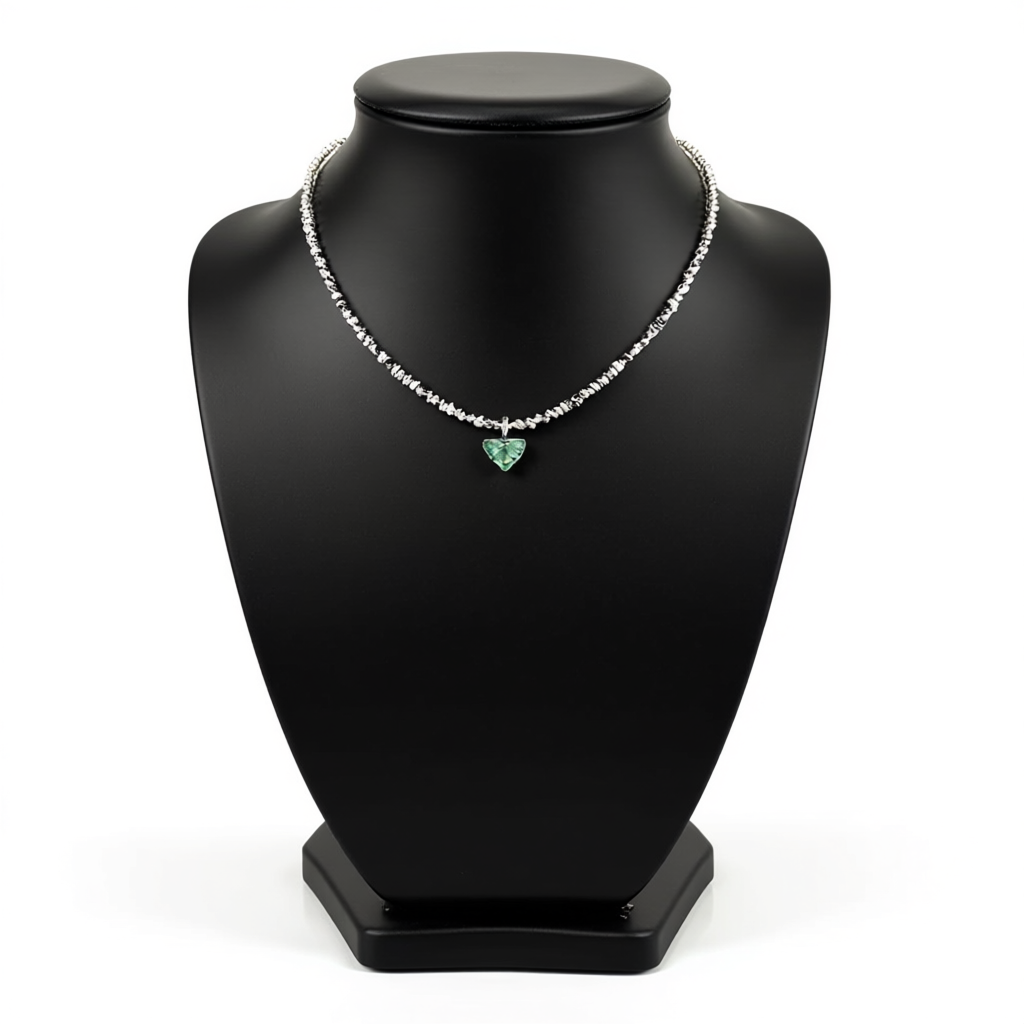 Super Copper Inlaid Zircon Love Pendant Necklace Summer Irregular