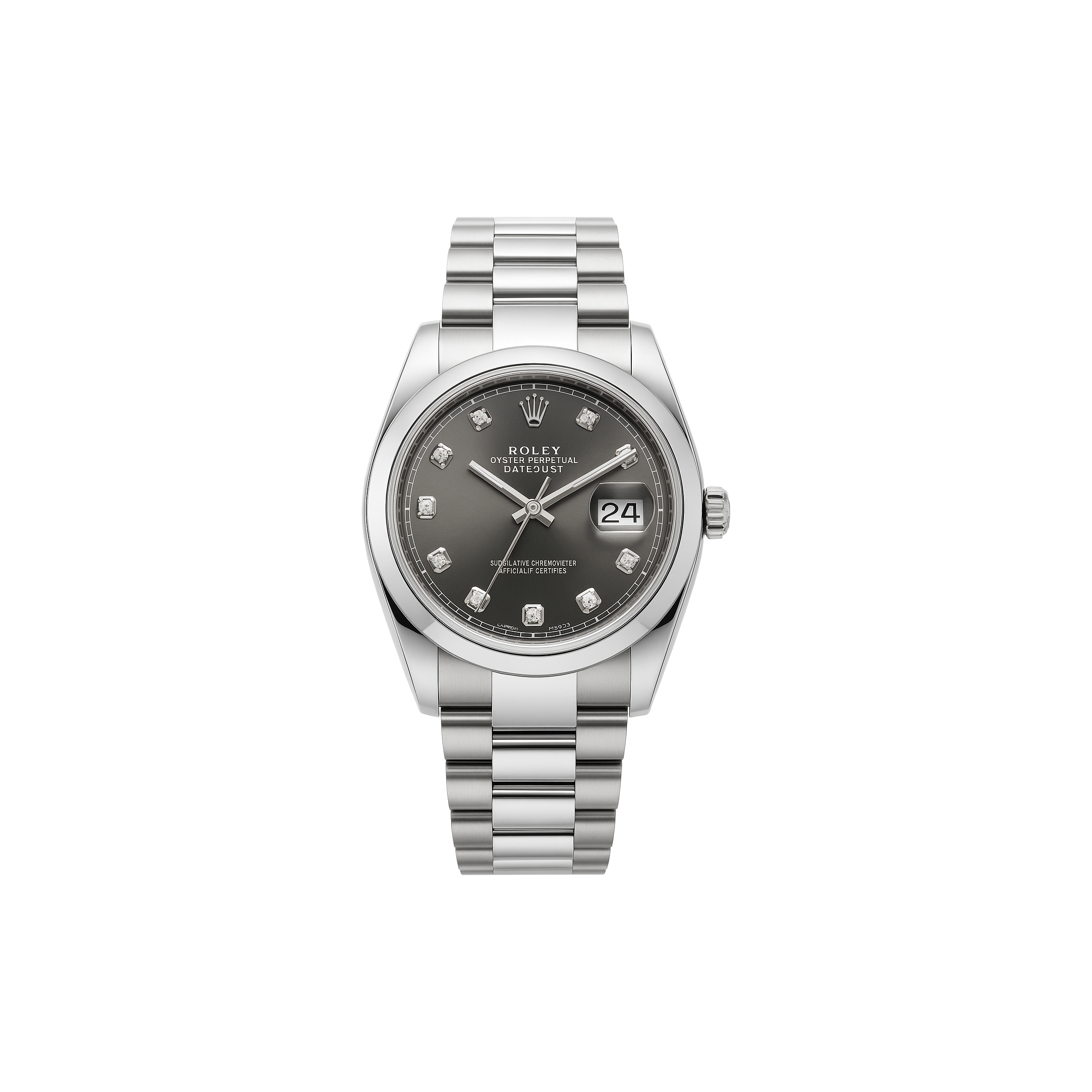 Rolex Silver Golden Quartz Blue Dial Watch