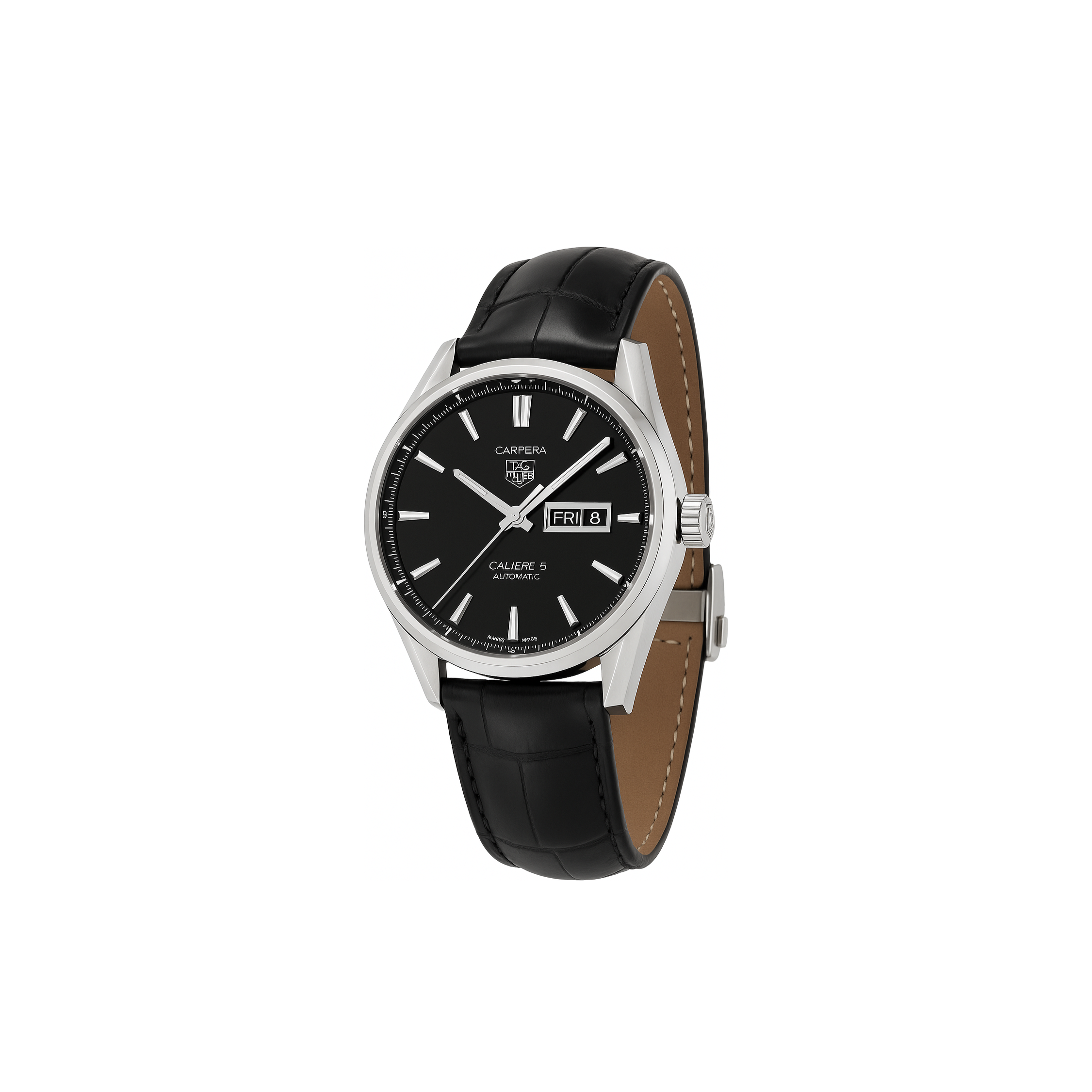 Watch Carrera black Leather Strap Quartz Dial