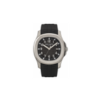 Watch Patek Phillippe Black Silicon Strap & Black Quartz Dial