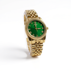 Aogili Golden Chain With Green Round Dial