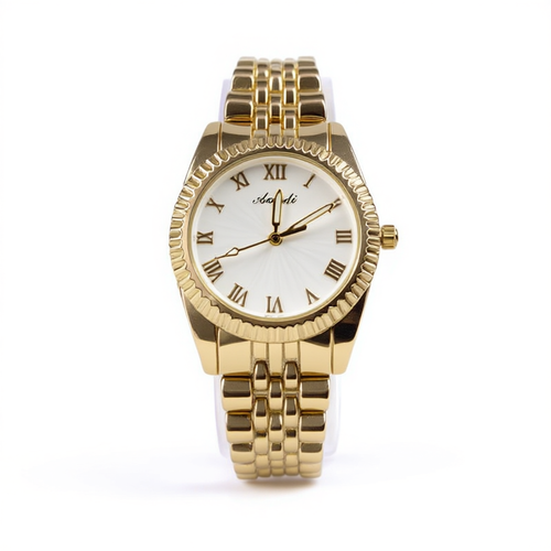 Aogili Golden Chain With Golden Round Dial