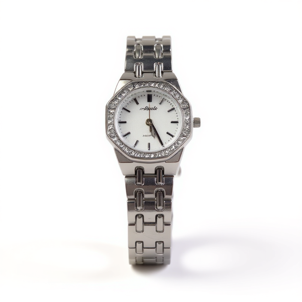 Watch Aogili Silver Chain White Octagonal Dial