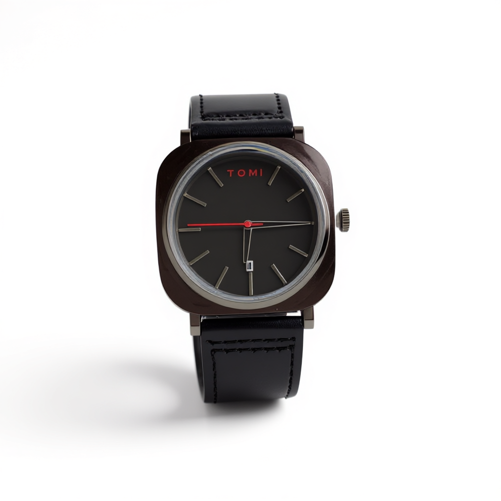 Watch Tomi Black Strap Black dial Business Class Watch