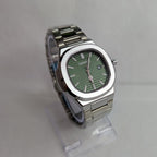 Watch LookWorld Green Dial Silver Chain