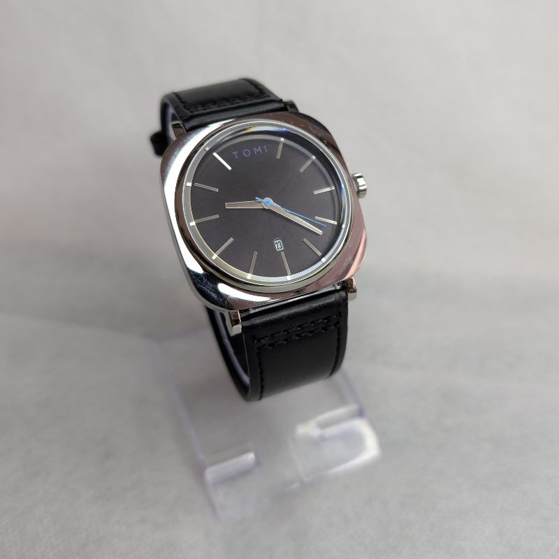 Watch Tomi Black Silver Business Class Watch