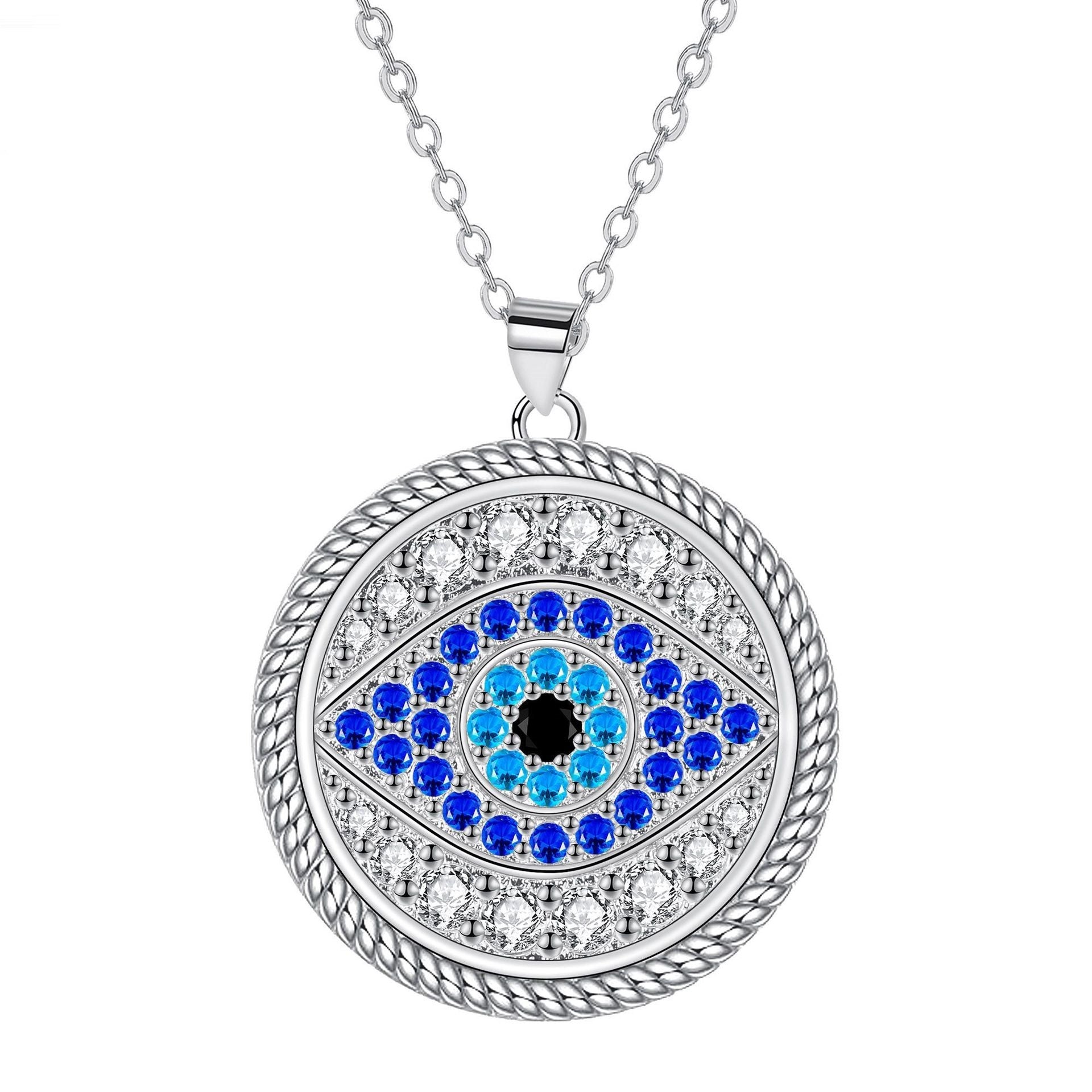 Eye Devil's Eye Pendant Vintage Necklace Women's Jewelry