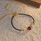 Simple Red Agate Bracelet Female Birth Year Lucky