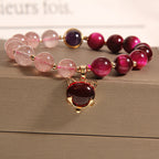 Natural Strawberry Crystal Fashionable Bracelet For Women