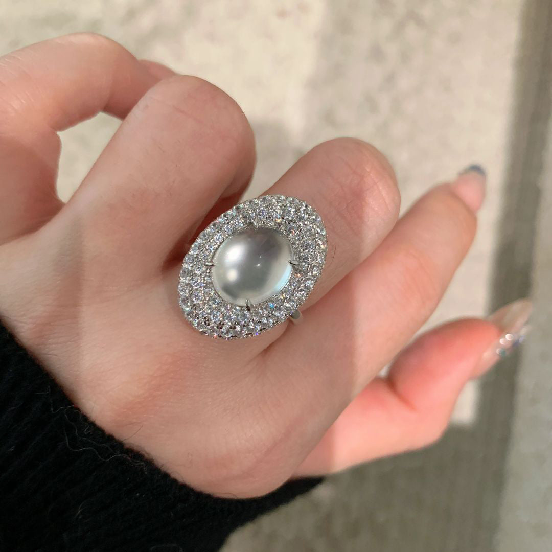 Ring Female Adjustable Opening Light Luxury