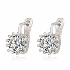 Korean Retro Crown Earrings Ear Clip