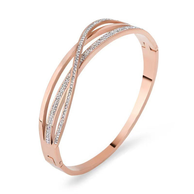 Niche Rose Gold Cold Style Bracelet