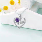 Love Heart-shaped Diamond MOM Jewelry Ornament