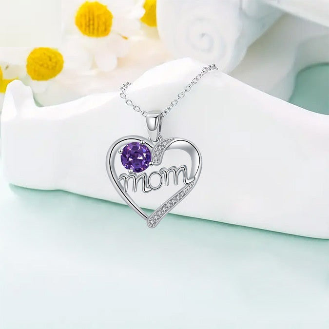 Love Heart-shaped Diamond MOM Jewelry Ornament