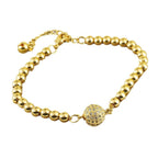 Copper Bracelet With Zircon Arabic Style Exquisite Daily Ornament Jewelry Accessories