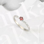 Copper Plating Ruby Ring Design For Women