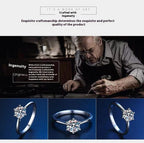 Moissanite Diamond Ring Carat Classic Couple