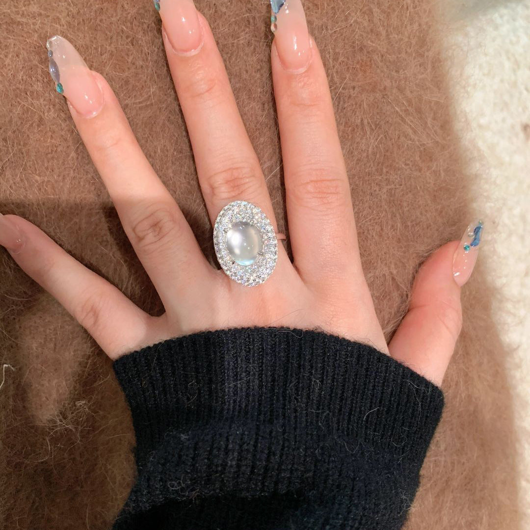 Ring Female Adjustable Opening Light Luxury