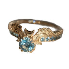 Entry Lux Zircon Design Ring With Fenglan Wings In The Middle