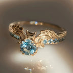 Entry Lux Zircon Design Ring With Fenglan Wings In The Middle