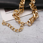 Women's Simple Solid Color Thick Chain Necklace
