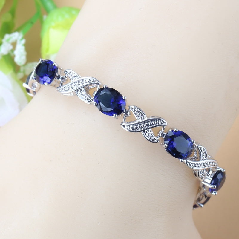 European And American Fashion Popular Jewelry Zircon Bracelet Gift