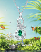 Women's Fashion Infinite Symbol Butterfly Necklace