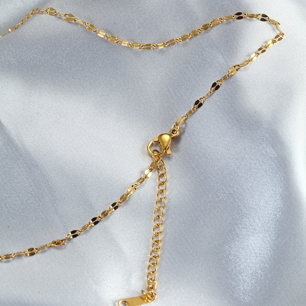 Golden Twelve Constellation Pendant Necklace INS Style