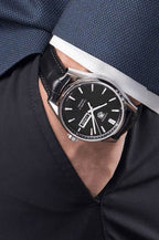 Watch Carrera black Leather Strap Quartz Dial