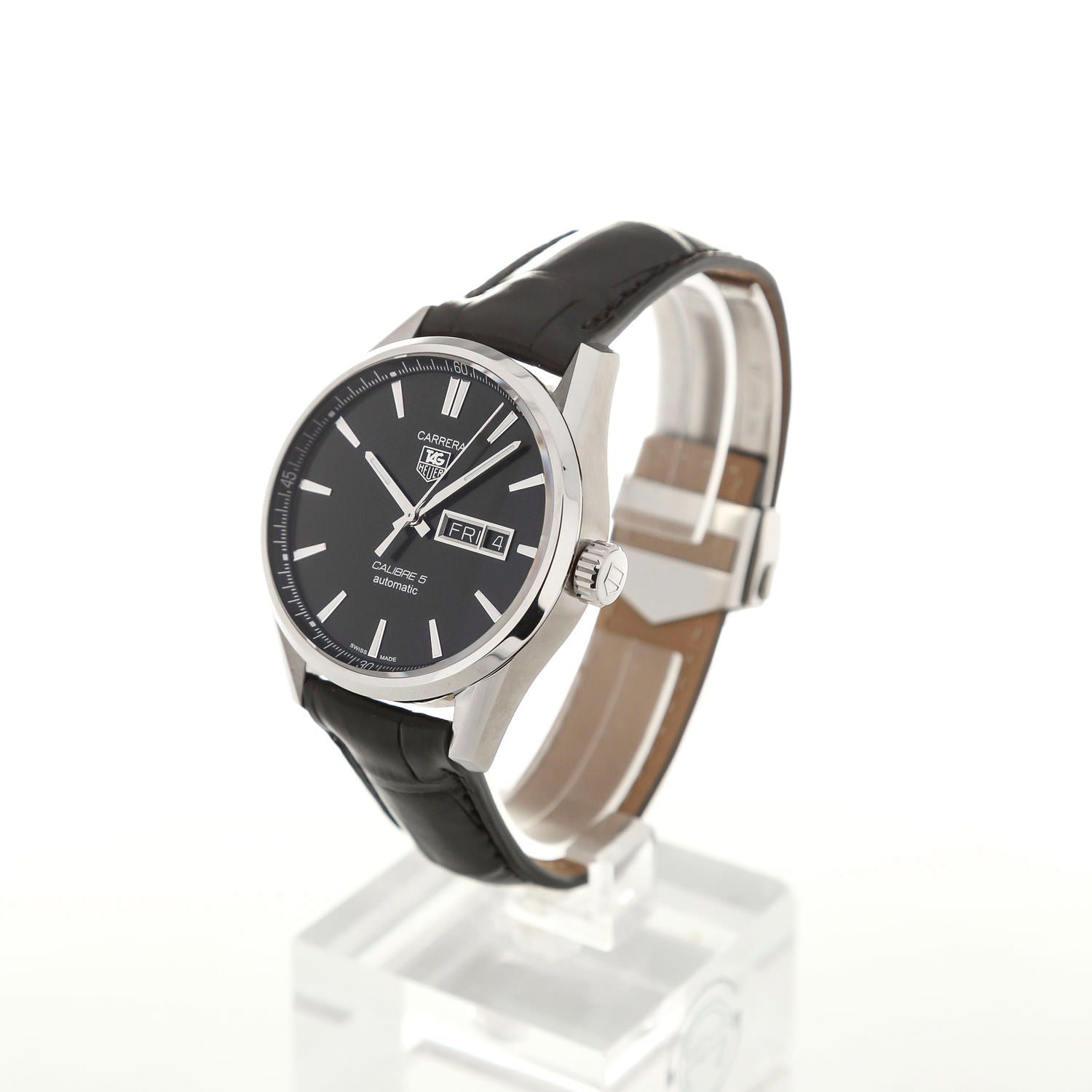 Watch Carrera black Leather Strap Quartz Dial